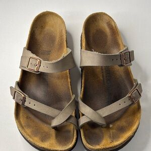 Birkenstock Women's Sandals in Brown and Tan